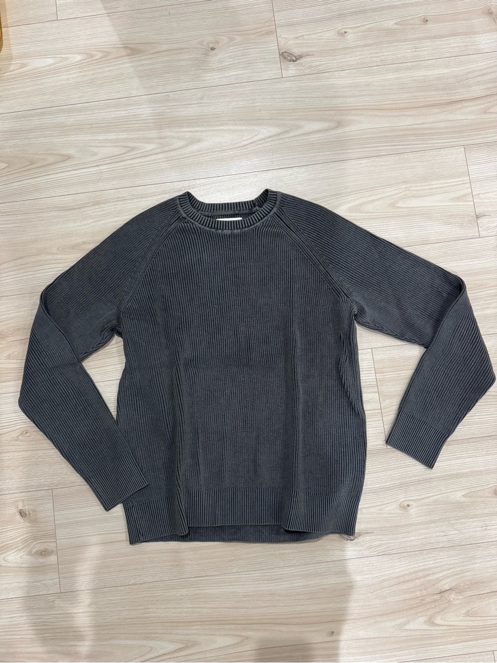 American Eagle Outfitters Men's Charcoal Crewneck Sweater